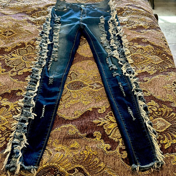 Just Q fringe skinny jeans - Picture 4 of 4